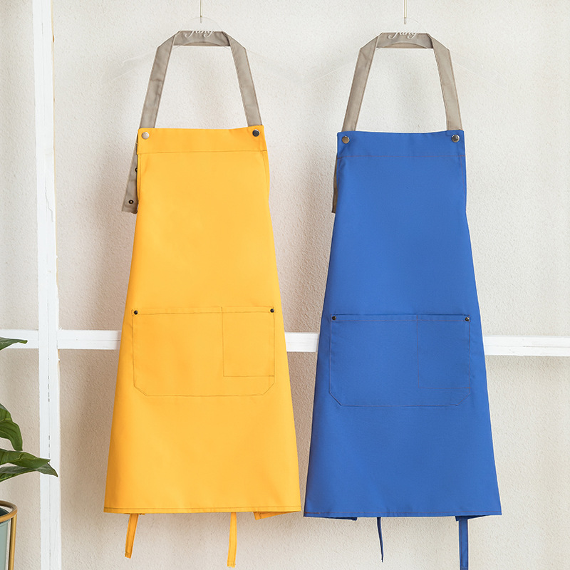 Home Cooking Service - 大人のファッションネックエプロン、家庭料理、マニキュアエプロン、シェフのオーバーオール、コーヒーショップ、キッチンエプロン、c812