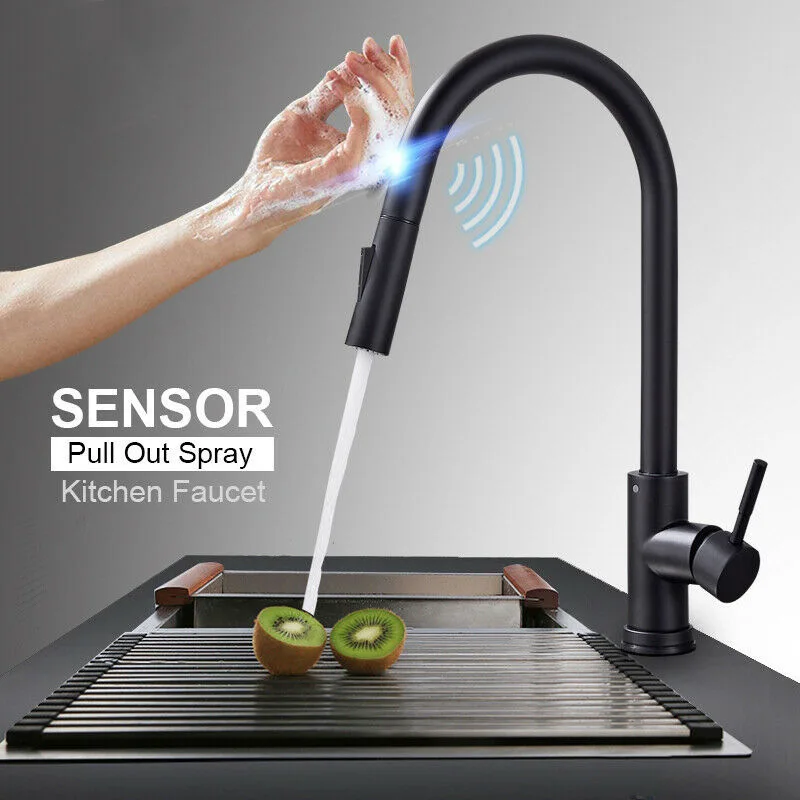 Dosa Pan Iron - GEGVE スマートタッチ取り外し可能な蛇口ステンレス鋼誘導センサー引き出し式蛇口キッチン用水道栓