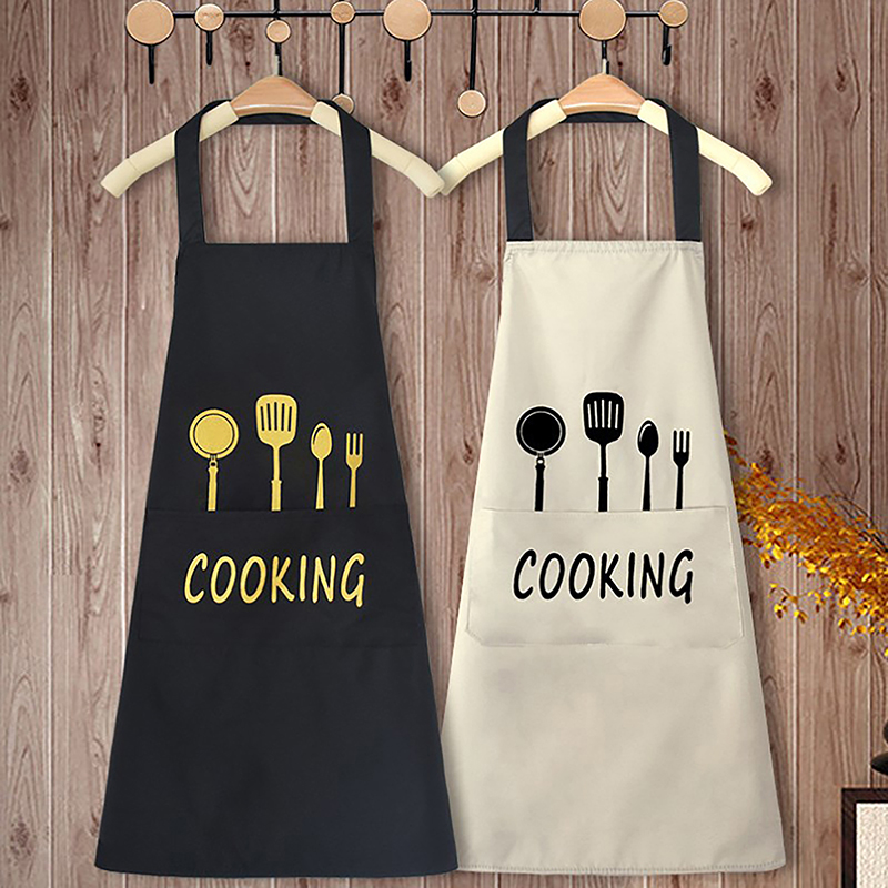 Home Cooking Service - エプロン防水防油手を拭くことができますキッチン作業服家庭料理クリーニング男性と女性ユニバーサルノースリーブエプロン
