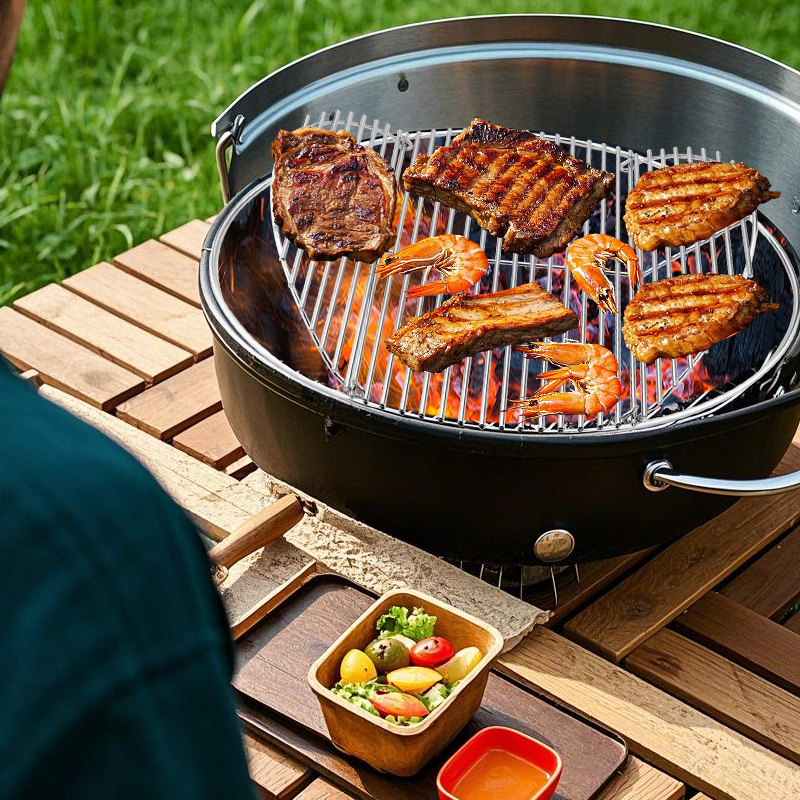 17インチラウンドメタルチャコールグレーチング交換用ヒンジ付 - Dosa Pan Iron のレビューと価格